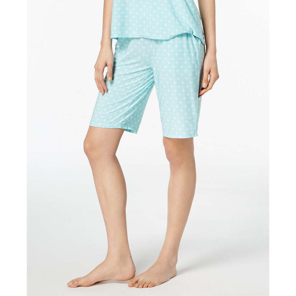 Alfani Womens Sleepwear Geometric Print Bermuda Shorts-XX-Large